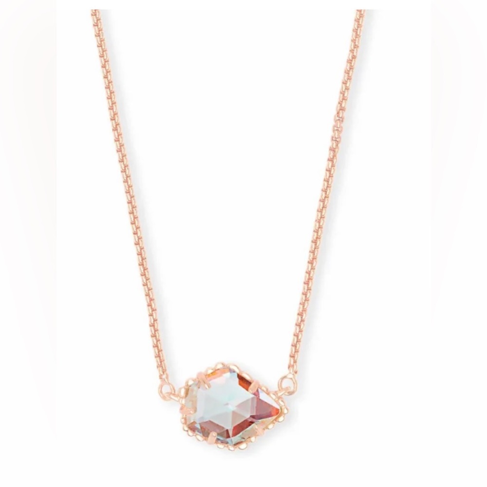 NWT Kendra Scott Tess Dichroic Glass Necklace